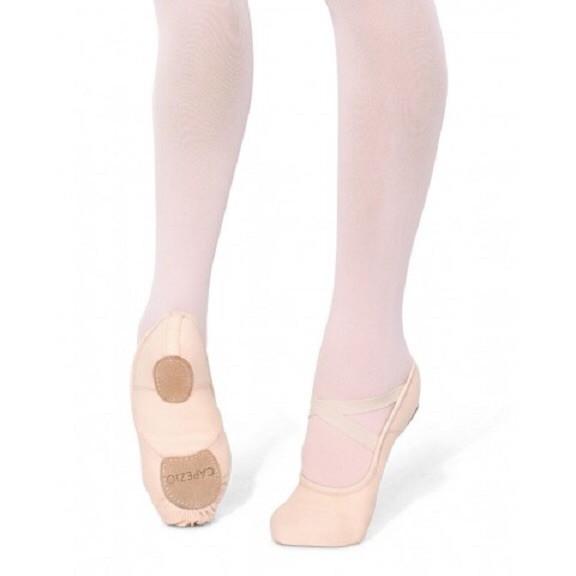 Roch Valley Ophelia Leather Ballet Shoes Full Suede Sole Pre-attached Elastics 
